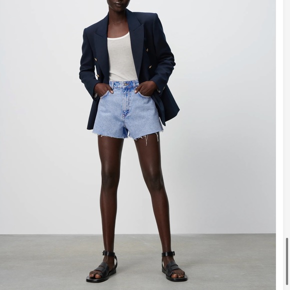 ZARA Double Breasted Balmain Style Blazer - Picture 4 of 11